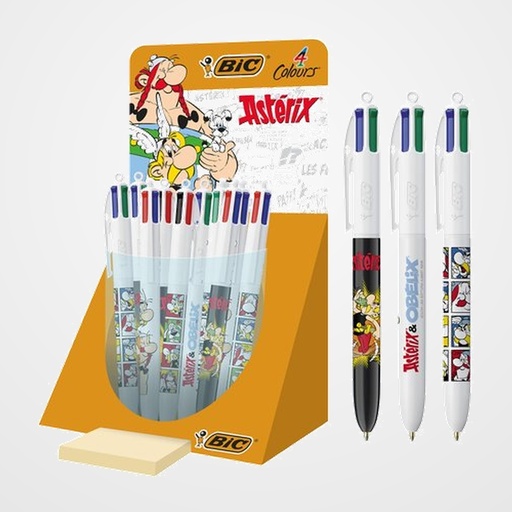 BOLIGRAFO de 4 COLORES BIC DECORADO ASTERIX (Ed. Limitada) EXPOSITOR de 30