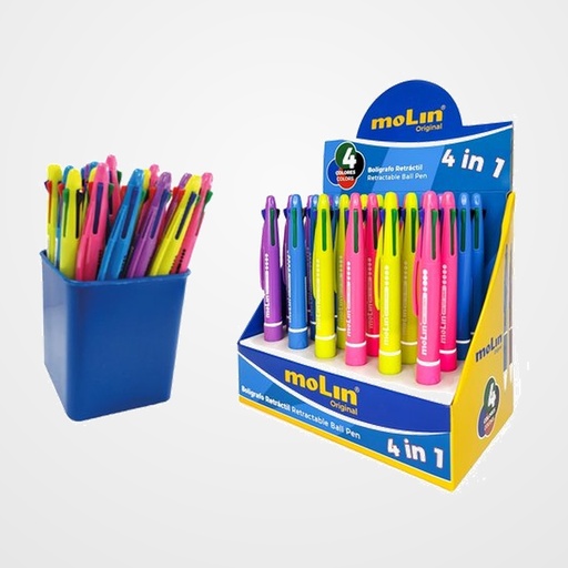 BOLIGRAFO de 4 COLORES MOLIN