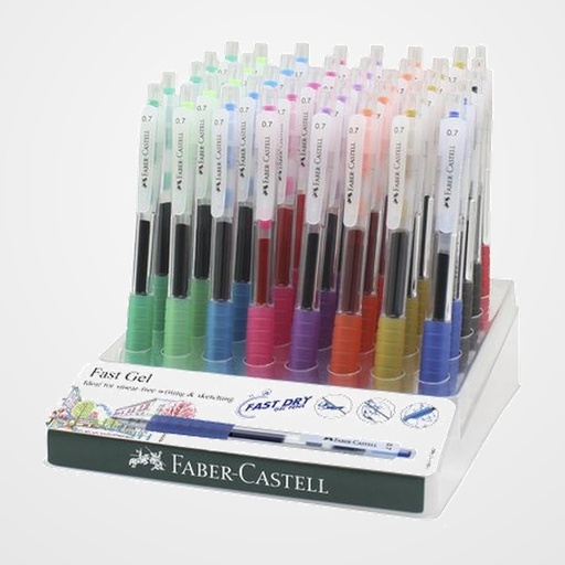 BOLIGRAFO FABER-CASTELL GEL 0,7 mm EXPOSITOR DE 40 SURTIDOS