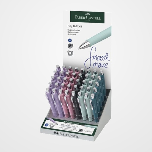 BOLIGRAFO FABER-CASTELL POLY BALL EXPOSITOR DE 40