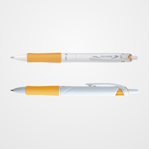 BOLIGRAFO PILOT ACROBALL WHITE NARANJA