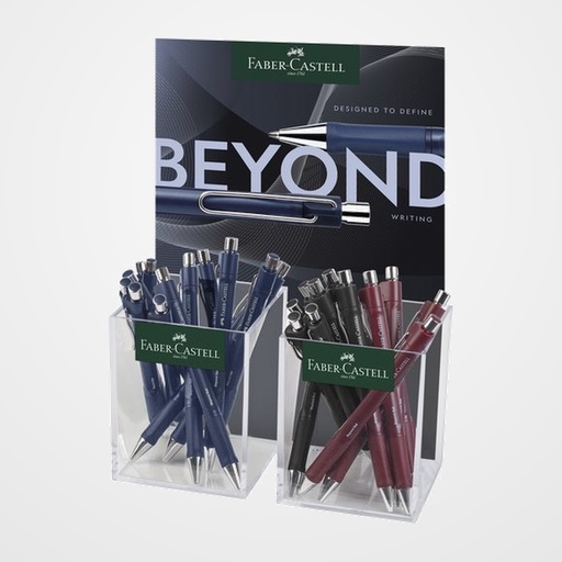 BOLIGRAFO RT.  FABER-CASTELL BEYOND BALL EXPOSITOR de 24