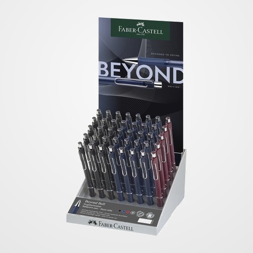 BOLIGRAFO RT.  FABER-CASTELL BEYOND BALL EXPOSITOR de 40