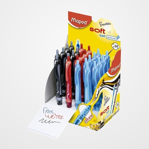 BOLIGRAFO RT. MAPED FREEWRITER BALL EXPOSITOR de  24