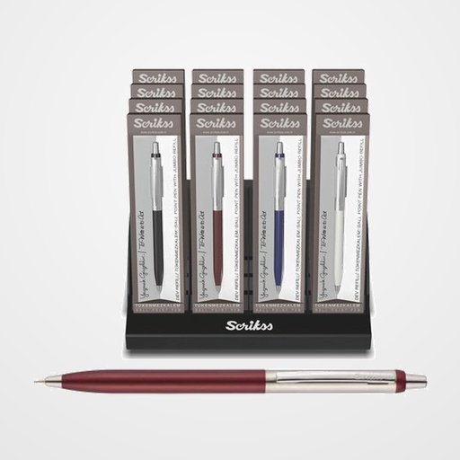 BOLIGRAFO SCRIKSS VINTAGE 51 SURTIDO EXPOSITOR de 16 (4 colores)