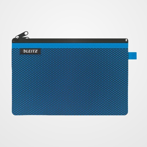 BOLSITA  de VIAJE LEITZ WOW NYLON C/CREMALLERA 2 DPTOS. L (23x15) AZUL