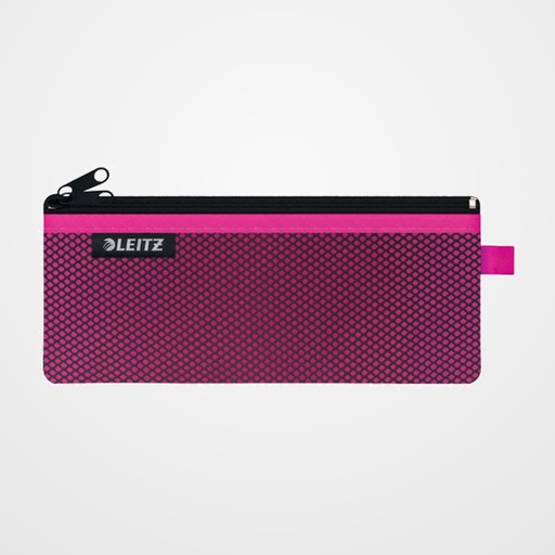 BOLSITA  de VIAJE LEITZ WOW NYLON C/CREMALLERA 2 DPTOS. M (21x8.5) FUCSIA