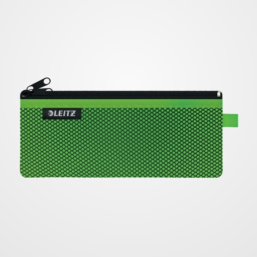 BOLSITA  de VIAJE LEITZ WOW NYLON C/CREMALLERA 2 DPTOS. M (21x8.5) VERDE