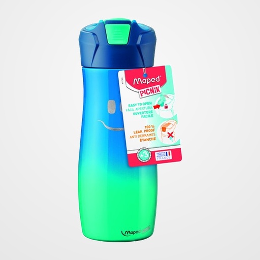 BOTELLA MAPED CONCEPT KIDS 580 ml  ACERO INOXIDABLE AZUL