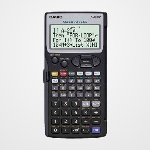 CALCULADORA CIENTIFICA CASIO 16 DIGITOS FX-5800 P (4 líneas) PROGRAMABLE