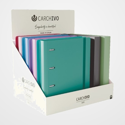 CARPEBLOC CARCHIVO FOAM 360 STYLE A4 4 an.MIXTAS 35mm con REC. 100 hj. CUADRIC.5x5 EXPOSITOR de 10