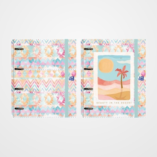 CARPEBLOC OXFORD SCHOOL EUROPEANBINDER POSTCARDS A4+ 4 an.MIXTAS 35mm con RECAMBIO 120 hj. CUADRIC.5x5 SURTIDO (2 mod.)