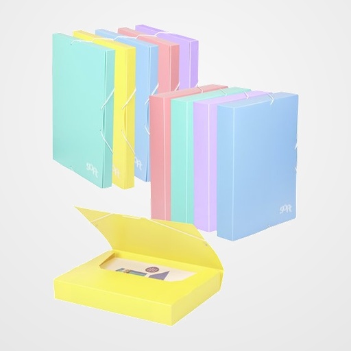 CARPETA de PROYECTOS CARCHIVO SOFT PP Fº GOMAS 5 cm ROSA PASTEL