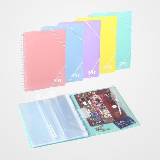 CARPETA FUNDAS (TARIFARIO) CARCHIVO SOFT PP REMOVE A4 20 F. EXTRAIBLES SURTIDO (5 col.)