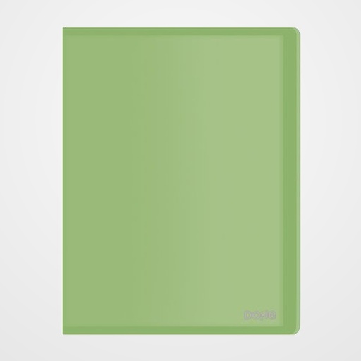 CARPETA FUNDAS (TARIFARIO) DOHE PP FLEXIBLE TRASLUCIDO A4 30 F. VERDE