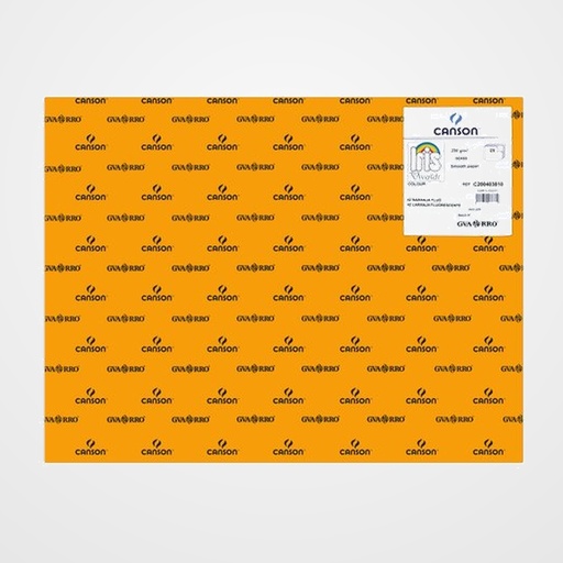 CARTULINA FLUOR 50x65 cm IRIS 250g NARANJA PAQUETE de 25