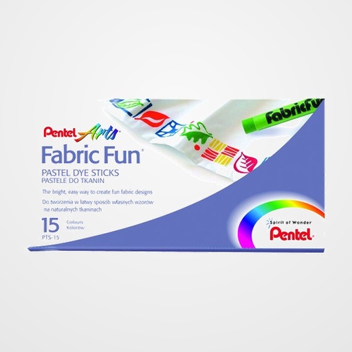CERAS PENTEL TEXTIL PASTEL CAJA de 15