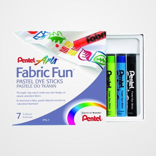 CERAS PENTEL TEXTIL PASTEL CAJA de 7