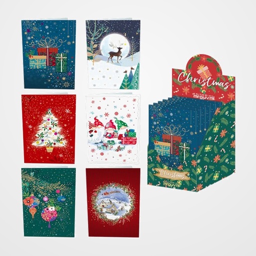 CHRISTMAS ARGUVAL COLORS 3D 133x191 SURTIDO EXP. 48 (6 mod.)