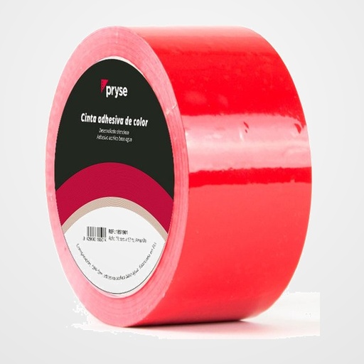 CINTA ADHESIVA PRYSE OPP 48x63 ROJO