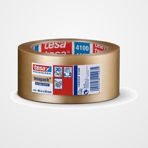 CINTA de EMBALAJE TESA PVC RUGOSO rollo 66x50 TRANSPARENTE