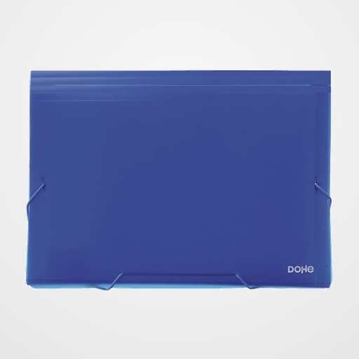 CLASIFICADOR ACORDEON DOHE PP OPACO A4 13 DPTOS.GOMAS AZUL