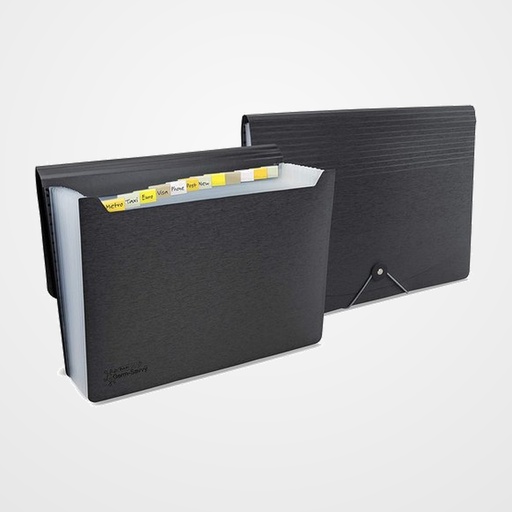 CLASIFICADOR ACORDEON RAPESCO PP  A4 13 DPTOS. NEGRO
