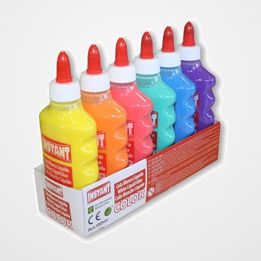 COLA BLANCA COLOR INSTANT SURTIDO 180 ml EXPOSITOR DE 6