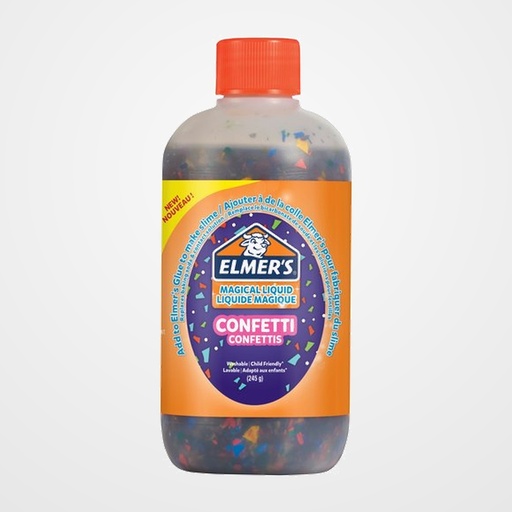 COLA ELMER´S SLIME LIQUIDO MAGICO ACTIVADOR 245 ml CONFETTI