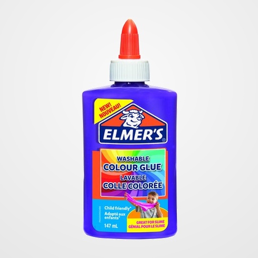 COLA ELMER´S SLIME OPACO LAVABLE 147 ml MORADO