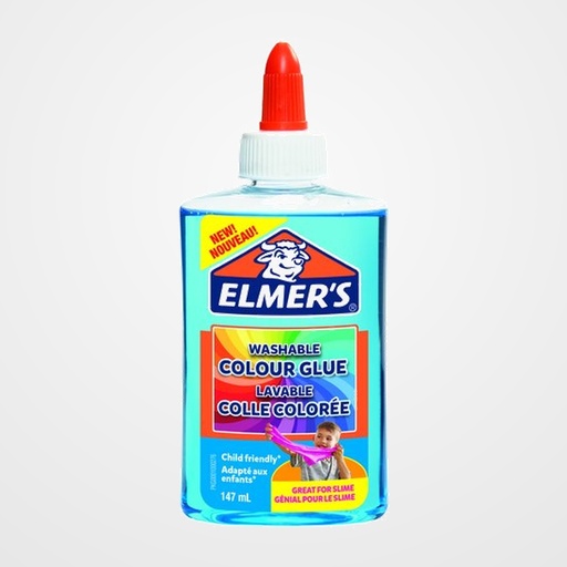 COLA ELMER´S SLIME TRANSLUCIDO LAVABLE 147 ml AZUL