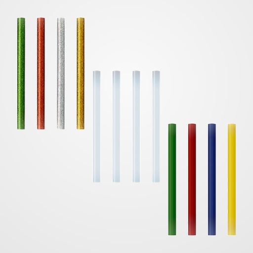 COLA TERMOFUSIBLE en BARRA FIXO COLORES BLISTER de 12