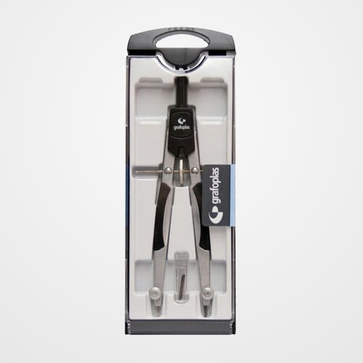 COMPAS GRAFOPLAS MICROMETRICO NEGRO CON MINAS