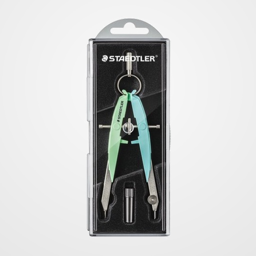COMPAS STAEDTLER MARS 556 PASTEL AZUL CIELO Y MENTA