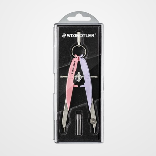 COMPAS STAEDTLER MARS 556 PASTEL ROSA Y VIOLETA CLARO
