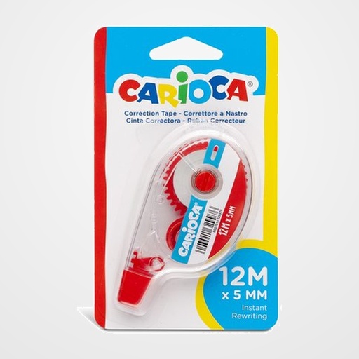 CORRECTOR CINTA CARIOCA 5 mm x 12 m EN BLISTER DE 1