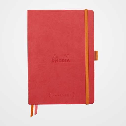 CUADERNO GOALBOOK RHODIA CORAIL tapa POLIPIEL A5 120h 90g PUNTOS DOTS