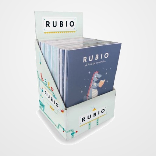 CUADERNO RUBIO A5 MINI COLECCIONES LECTURAS  EXPOSITOR de 45 contenido: 5 uds. Iniciación a la Lectura +4 5 uds. Iniciación a la lectura + 5 5 uds. Lecturas comprensivas +6 5 uds. Lecturas comprensivas +7 5 uds. Competencia Lectora 1 5 uds. Competencia Lectora 2 5 uds. Competencia Lectora 3 5 uds. Competencia Lectora 4 5 uds. Competencia Lectora 5