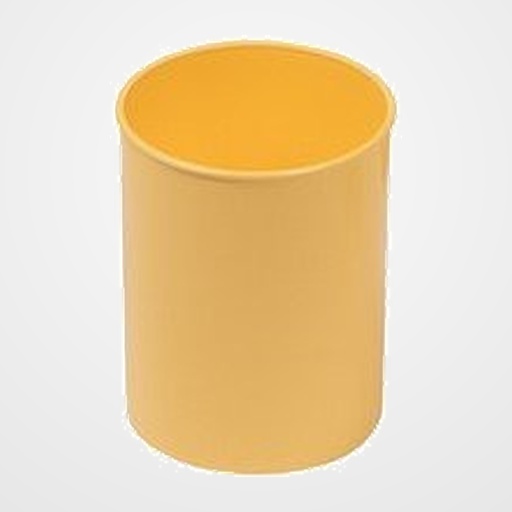 CUBILETE FAIBO PLASTICO OPACO AMARILLO