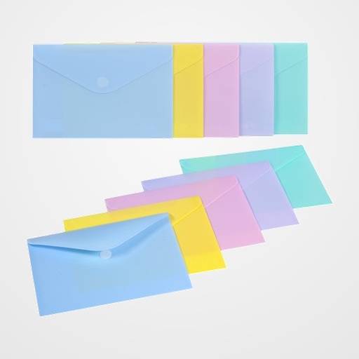DOSIER SOBRE CARCHIVO SOFT PP VELCRO A5 OPACO SURTIDO (5 col.)