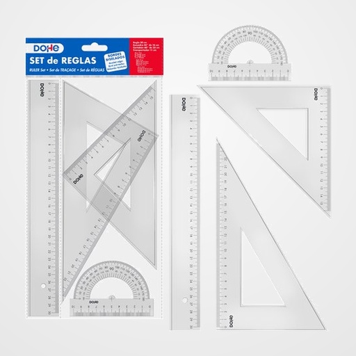 EQUIPO de DIBUJO DOHE ESCOLAR SET de 4