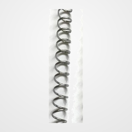ESPIRAL METALICA paso 64 (5:1 ) PLATA  6 mm CAJA de 200