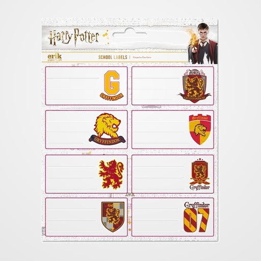 ETIQUETA ESCOLAR ERIK 15,8x20 HARRY POTTER GRYFFINDOR