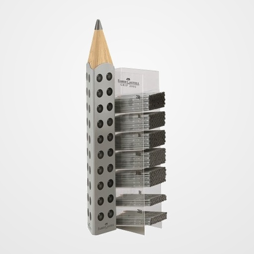 EXPOSITOR LAPICES FABER CASTELL 36 DOCENAS DE GRIP-2001 2B x 6 docenas B   x 12 docenas HB x 12 docenas H   x 3 docenas 2H x 3 docenas
