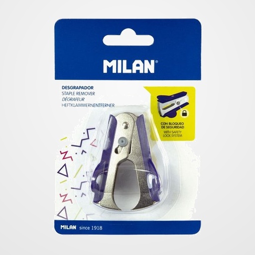 EXTRAGRAPAS MILAN PINZA SERIE ACID AZUL EN BLISTER