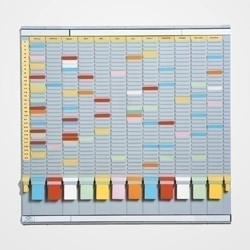 FICHERO MURAL PLANNING ATLANTA ANUAL FICHAS  T  con 35 RANURAS 783x63