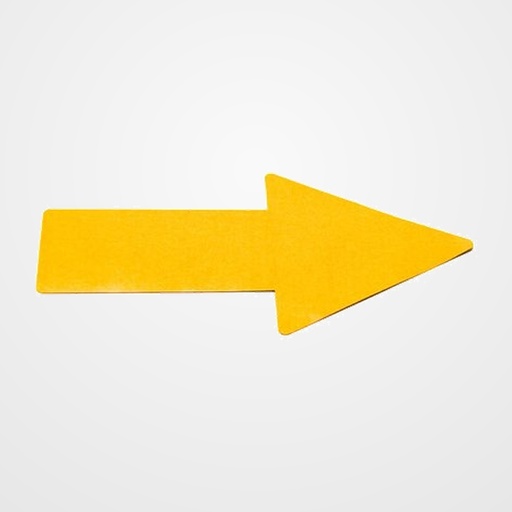 FLECHA ADHESIVA TARIFOLD PARA SEÑALIZACION SUELO 50x200 mm AMARILLO BOLSA DE 10