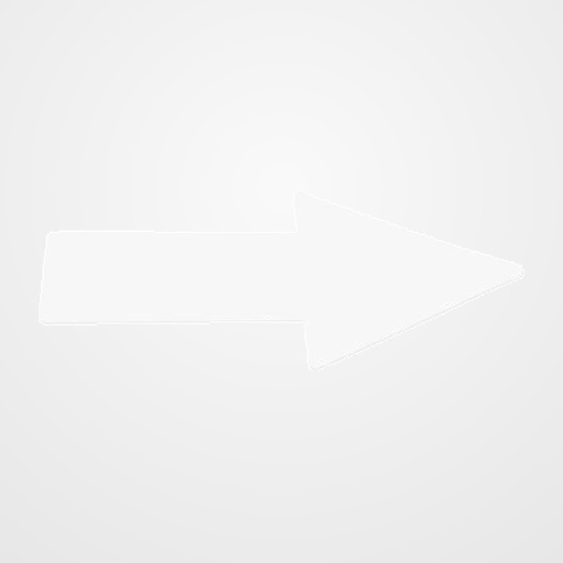 FLECHA ADHESIVA TARIFOLD PARA SEÑALIZACION SUELO 50x200 mm BLANCO BOLSA DE 10