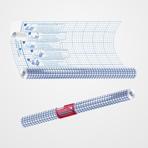 FORRO ADHESIVO REMOVIBLE TRANS.80µ ROLLO 3 x 0,5 m