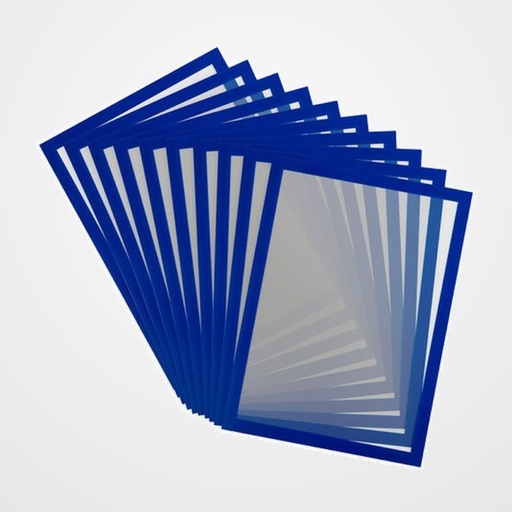 FUNDA PORTA CARTELES TARIFOLD MAGNETO PRO A4 VERTICAL/HORIZONTAL AZUL BOLSA DE 10